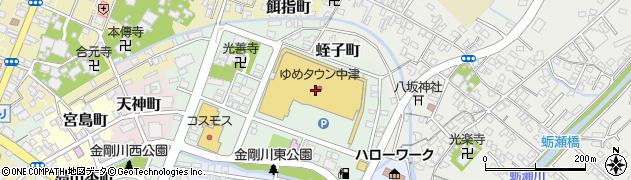 クリーニングのハルヤ　ゆめタウン中津店周辺の地図