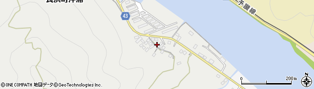 愛媛県大洲市長浜町沖浦甲周辺の地図