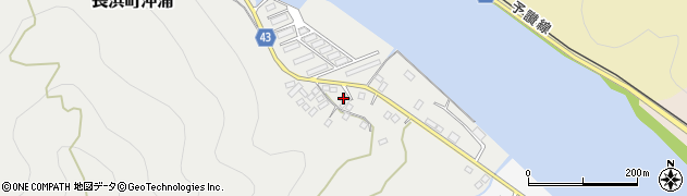 愛媛県大洲市長浜町沖浦111周辺の地図