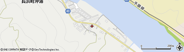 愛媛県大洲市長浜町沖浦106周辺の地図