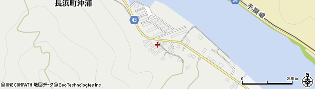 愛媛県大洲市長浜町沖浦113周辺の地図