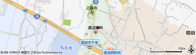 福岡県豊前市千束190周辺の地図