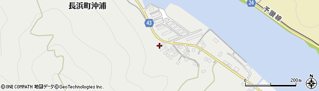 愛媛県大洲市長浜町沖浦70周辺の地図