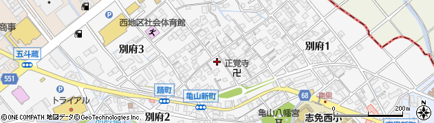 福岡県糟屋郡志免町別府周辺の地図