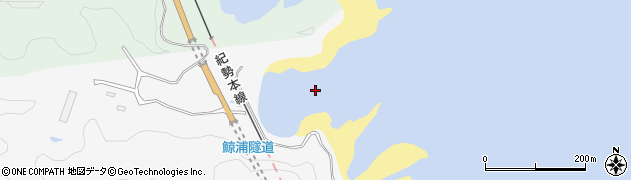 大浦周辺の地図