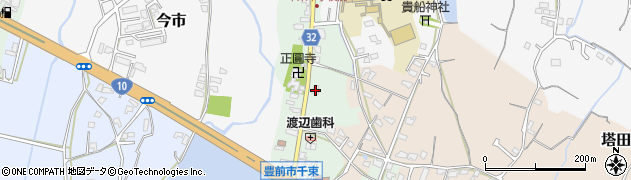 福岡県豊前市千束201周辺の地図