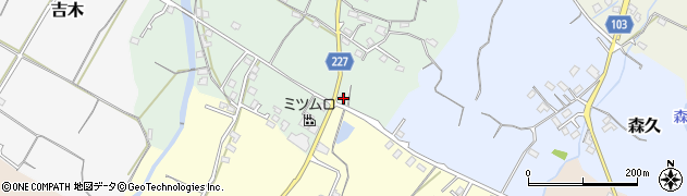 福岡県豊前市梶屋23周辺の地図