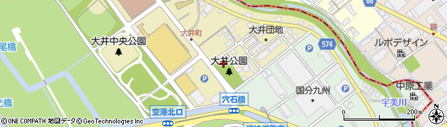 大井公園周辺の地図