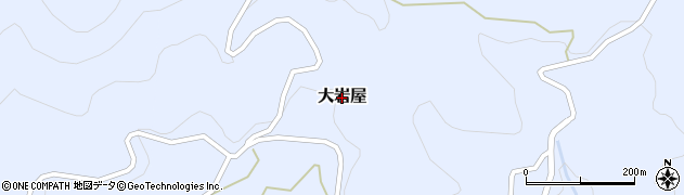 大分県豊後高田市大岩屋周辺の地図