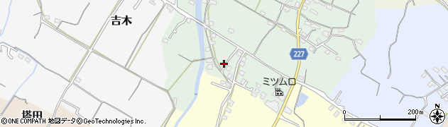 福岡県豊前市梶屋177周辺の地図