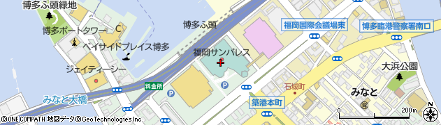 福岡サンパレスコンサートホール予約・問合せ文化部周辺の地図