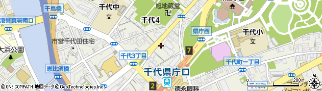 ヤクルトビューティエンスエステティックサロン県庁前店周辺の地図