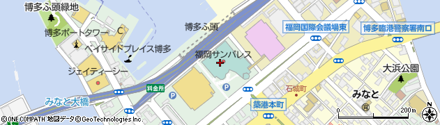 福岡サンパレス　ホテル＆ホール　ホールロビー周辺の地図