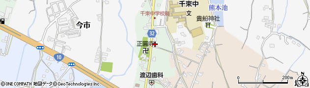 福岡県豊前市千束206周辺の地図