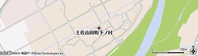 高知県香美市土佐山田町下ノ村155周辺の地図