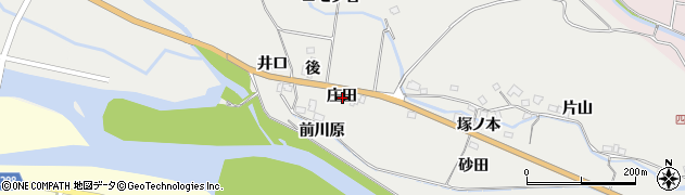 徳島県海部郡海陽町多良庄田周辺の地図