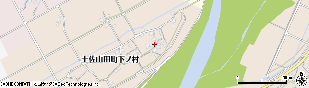 高知県香美市土佐山田町下ノ村316周辺の地図