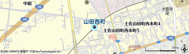 山田西町駅周辺の地図