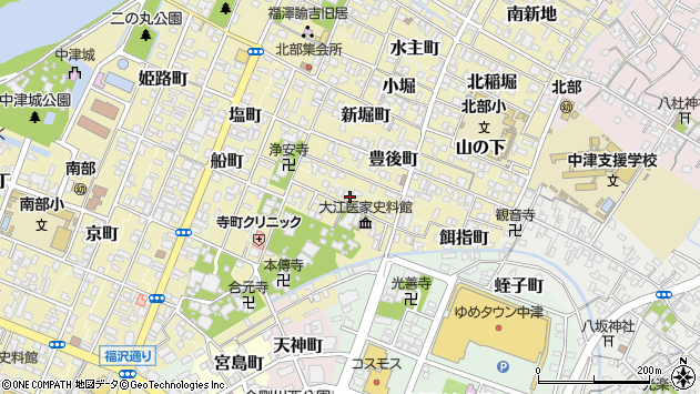 〒871-0066 大分県中津市鷹匠町の地図