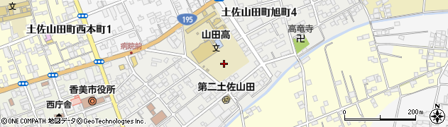 高知県香美市土佐山田町旭町周辺の地図