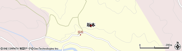高知県仁淀川町（吾川郡）坂本周辺の地図