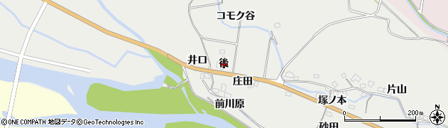 徳島県海陽町（海部郡）多良（後）周辺の地図