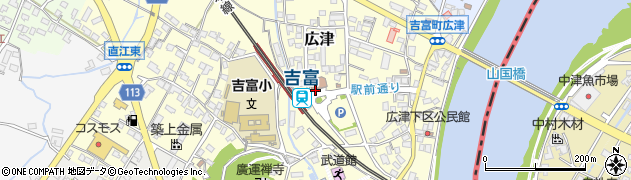 JR吉富駅周辺の地図