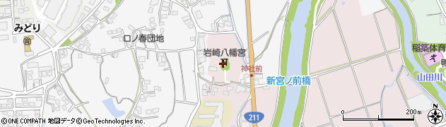 岩崎八幡宮周辺の地図