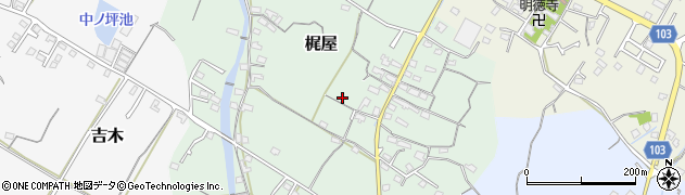 福岡県豊前市梶屋周辺の地図