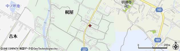 福岡県豊前市梶屋106周辺の地図