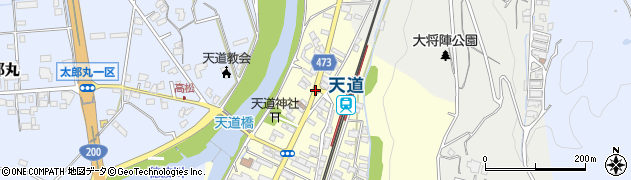 天道駅周辺の地図