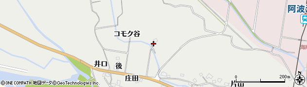 徳島県海部郡海陽町多良コモク谷14周辺の地図