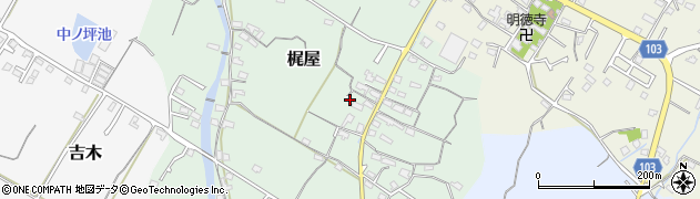 福岡県豊前市梶屋303周辺の地図