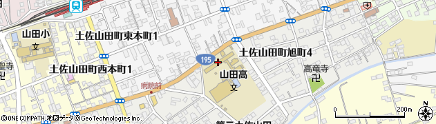 高知県立山田高等学校周辺の地図