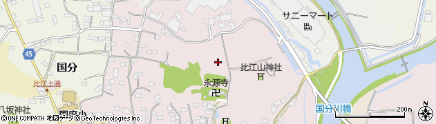 高知県南国市比江周辺の地図