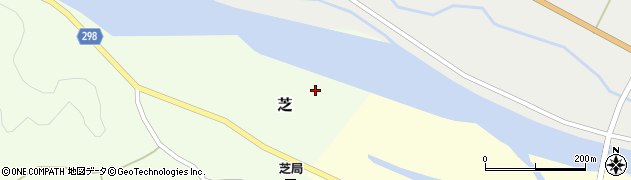 徳島県海陽町（海部郡）芝（中川原）周辺の地図