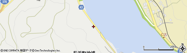 愛媛県大洲市長浜町沖浦63周辺の地図