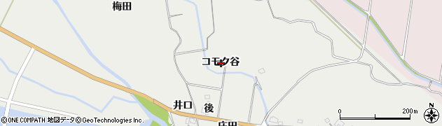 徳島県海部郡海陽町多良コモク谷周辺の地図
