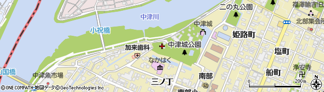 中津神社周辺の地図