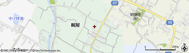 福岡県豊前市梶屋315周辺の地図