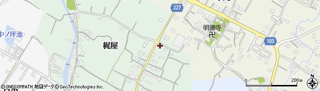福岡県豊前市梶屋91周辺の地図