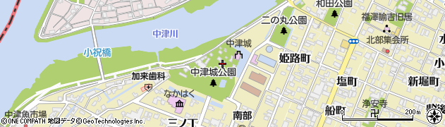 中津大神宮周辺の地図