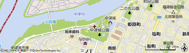 中津神社　中津大神宮周辺の地図