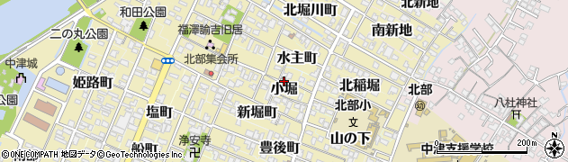 大分県中津市矢場町707周辺の地図
