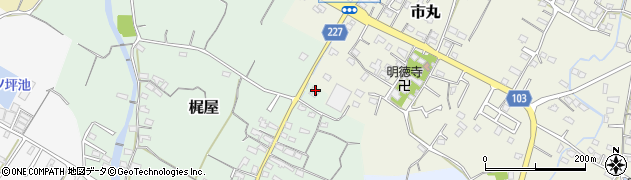 福岡県豊前市梶屋87周辺の地図