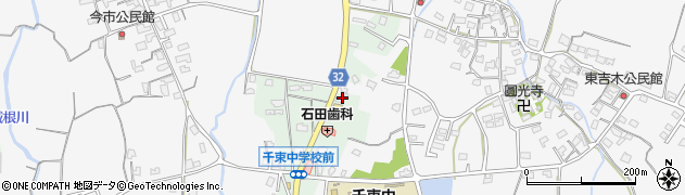 福岡県豊前市千束304周辺の地図
