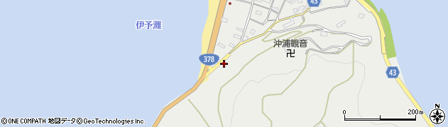 愛媛県大洲市長浜町沖浦2076周辺の地図