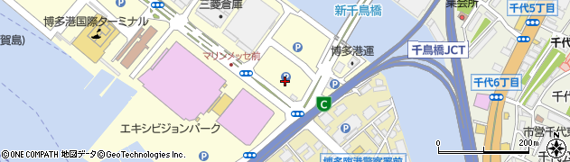 マリンメッセ福岡第２駐車場（Ｂ駐車場）周辺の地図