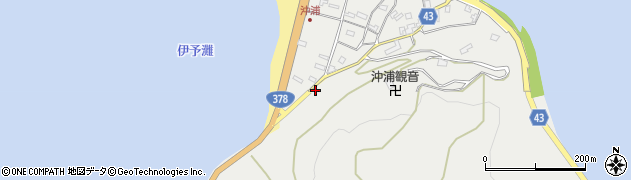 愛媛県大洲市長浜町沖浦2074周辺の地図