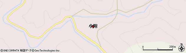 和歌山県すさみ町（西牟婁郡）小附周辺の地図